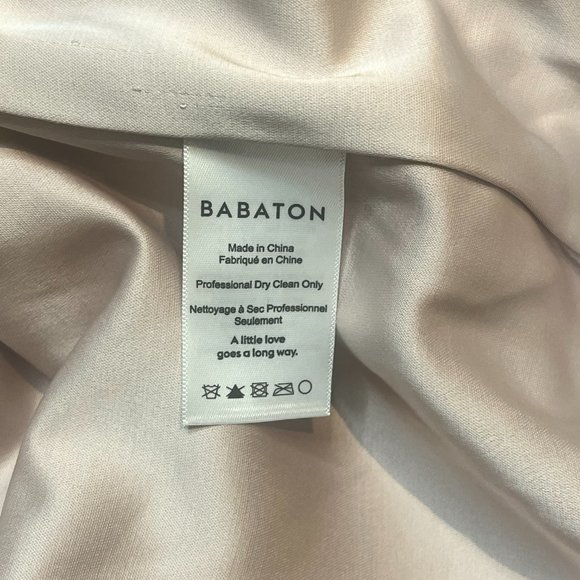 Aritiza Babaton baby pink satin Forbes bomber / baseball jacket - EUC Si… - Picture 7 of 8